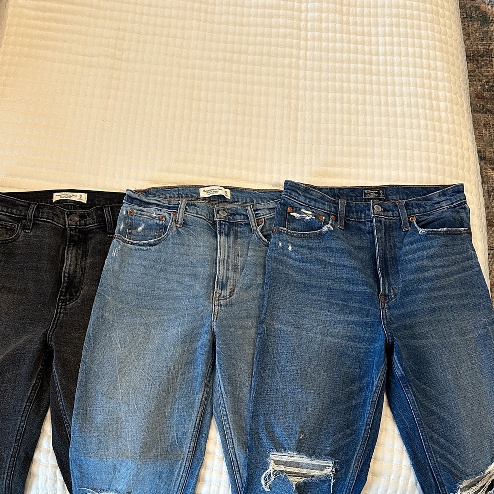3 pair of Abercrombie & Fitch Jeans